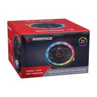 RAMPAGE  RM-C01 COOL-FIX 5.3CFM 1800RPM 100mm AMD/Intel LGA1200 Uyumlu RGB Hava Soğutmalı CPU Fan LGA 115X / 775 / LGA1